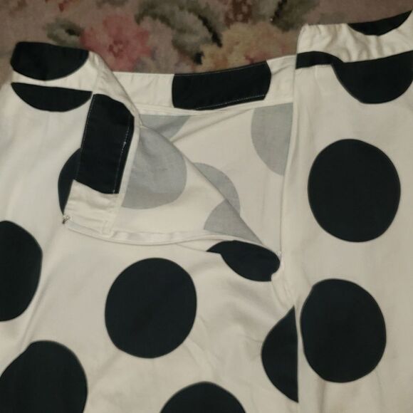 Lane Bryant White Polka-Dotted Skirt - Picture 4 of 7